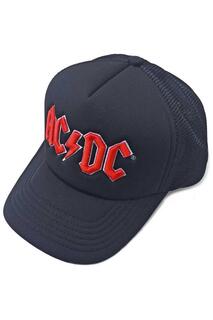 Бейсбольная кепка с сетчатой ​​спинкой и логотипом AC/DC, черный