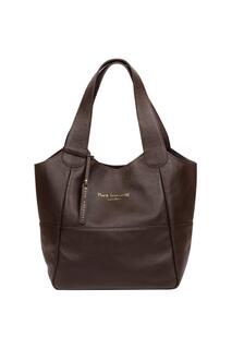 Кожаная большая сумка Freer Pure Luxuries London, коричневый