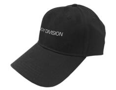 Бейсбольная кепка с текстовым ремешком и логотипом Joy Division, черный