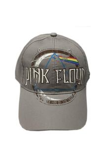 Бейсбольная кепка с эффектом потертости Dark Side Of The Moon Pink Floyd, серый