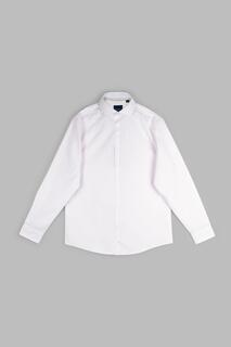 Белая классическая рубашка с длинным рукавом Steel &amp; Jelly, белый