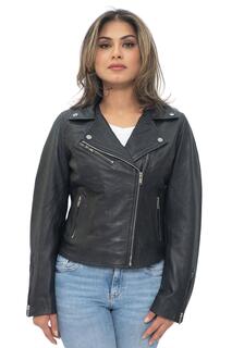 Кожаная классическая байкерская куртка Brando-Баку Infinity Leather, черный