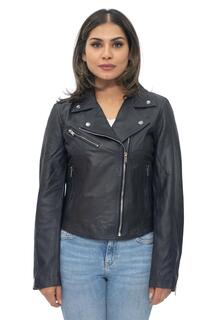 Кожаная классическая байкерская куртка Brando-Баку Infinity Leather, синий