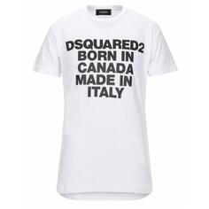 Белая футболка классного кроя Born In Canada Dsquared2, белый