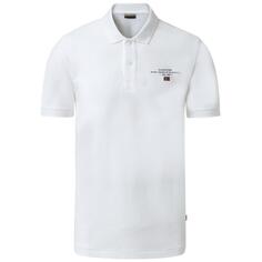 Белая рубашка-поло с логотипом ELBAS 4 Napapijri, белый