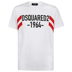 Белая футболка с логотипом 1964 года Dsquared2, белый