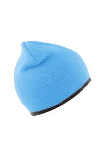 Двусторонняя модная зимняя шапка-бини Result, синий