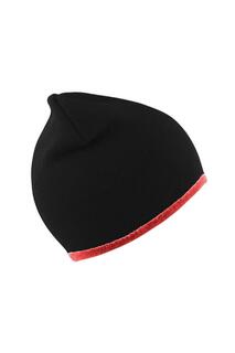 Двусторонняя модная зимняя шапка-бини Result, черный