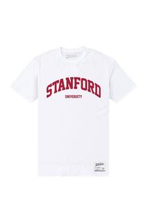 Белая футболка со сценарием Stanford University, белый