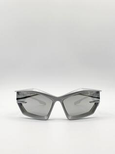 Серебристые солнцезащитные очки Racer SVNX, серебро