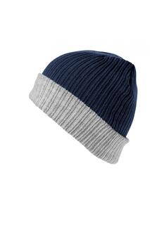 Двухслойная вязаная шапка Winter Essentials Result, темно-синий