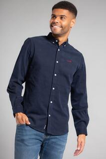 Хлопковая оксфордская рубашка с длинным рукавом Tokyo Laundry, синий