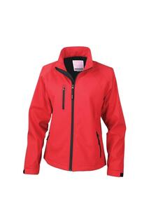 Двухслойная дышащая ветрозащитная куртка La Femme Softshell Base Result, красный
