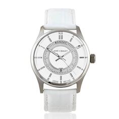 Белые мужские наручные часы унисекс The Brix + Bailey Barker Form 5 Brix+Bailey, серебро