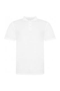 Хлопковая рубашка поло с короткими рукавами Piqu AWDis, белый
