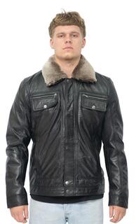 Кожаная куртка-рубашка Trucker-Galway Infinity Leather, черный