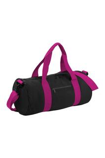 Обычная университетская бочка/спортивная сумка (20 литров) Bagbase, черный