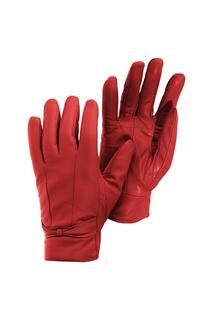 Обычные кожаные перчатки Universal Textiles, красный