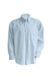 Легкая в уходе оксфордская рубашка с длинными рукавами Kariban, синий