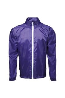Легкая ветрозащитная куртка с контрастной защитой от душа 2786, фиолетовый Melody Susie