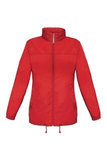 Легкая ветрозащитная, непромокаемая и водоотталкивающая куртка Sirocco B&amp;C, красный B&C