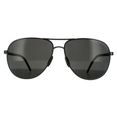 Серые поляризованные солнцезащитные очки Aviator Dark Gun Porsche Design, серый