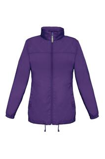 Легкая ветрозащитная, непромокаемая и водоотталкивающая куртка Sirocco B&amp;C, фиолетовый B&C
