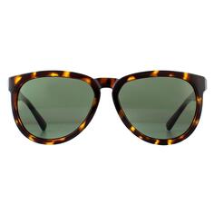 Овальные солнцезащитные очки темно-зеленого цвета Гаваны Diesel, коричневый