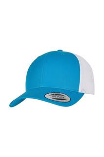 Двухцветная кепка дальнобойщика в стиле ретро Flexfit, синий