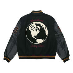Куртка Men&apos;s Stussy limited Splicing Zipper Jacket Black, черный