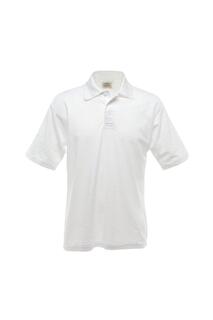 UCC 50 50 Однотонная рубашка-поло из пике с короткими рукавами Ultimate Clothing Collection, белый