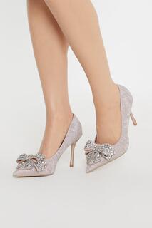 Tina Diamante Туфли на высоком каблуке-шпильке с бантом Coast, розовый
