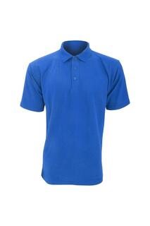 UCC 50 50 Однотонная рубашка-поло из пике с короткими рукавами Ultimate Clothing Collection, синий