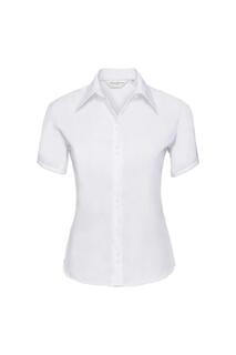Рубашка Ultimate Non-Iron с коротким рукавом Russell, белый