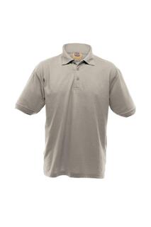 UCC 50 50 Тяжелая однотонная рубашка-поло из пике с короткими рукавами Ultimate Clothing Collection, серый