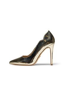 Золотые туфли-лодочки на каблуке с эффектом металлик &apos;Inisa&apos; Novo, золото
