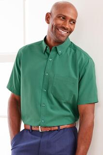 Рубашка Soft Touch с коротким рукавом Cotton Traders, зеленый