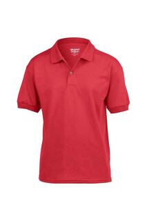 Рубашка поло из джерси DryBlend Gildan, красный