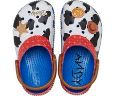 Сабо для маленьких детей Crocs Classic x Toy Story &apos;Sheriff Woody&apos;, синий/коричневый