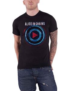 Играл футболка Alice In Chains, черный