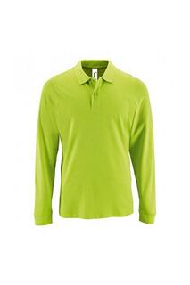 Идеальная рубашка-поло из пике с длинными рукавами SOL&apos;S, зеленый Sol's