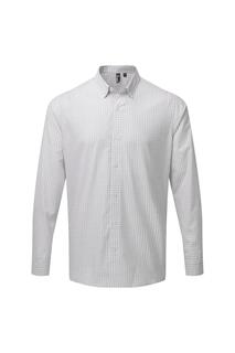 Рубашка в клетку Maxton с длинными рукавами Premier, серебро Premier.