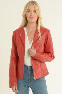 Модная байкерская куртка из натуральной кожи &apos;MB&apos; Ashwood Leather, красный