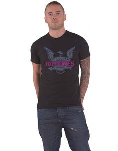 Фиолетовая футболка с орлом Ramones, черный