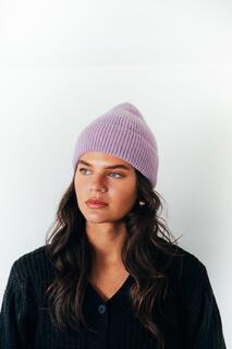 Фиолетовая шапка-бини в рубчик SVNX, фиолетовый