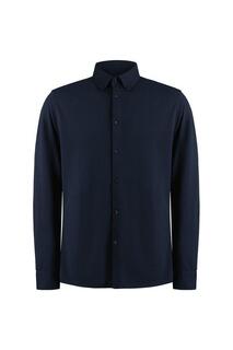 Индивидуальная рубашка с длинными рукавами Superwash 60°C Kustom Kit, темно-синий