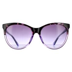 Фиолетовые солнцезащитные очки Cat Eye Havana с фиолетовым градиентом Guess, фиолетовый