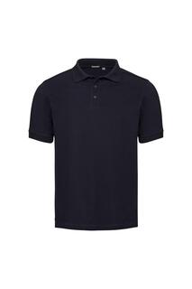 Индивидуальная рубашка-поло из эластичного пике Russell, темно-синий
