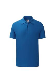 Индивидуальная рубашка-поло пику из поли/хлопка Fruit of the Loom, синий