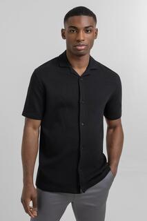 Рубашка из джерси с коротким рукавом и вафельной текстурой Steel &amp; Jelly, черный